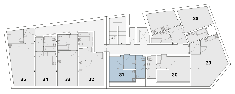 Rezidence Podolí - 2.NP - byt 31