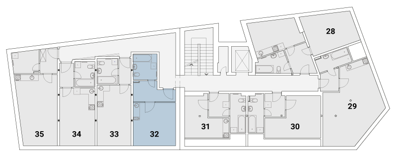 Rezidence Podolí - 2.NP - byt 32