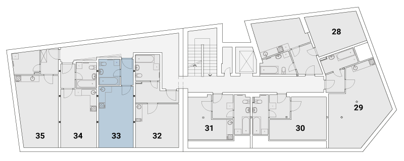 Rezidence Podolí - 2.NP - byt 33